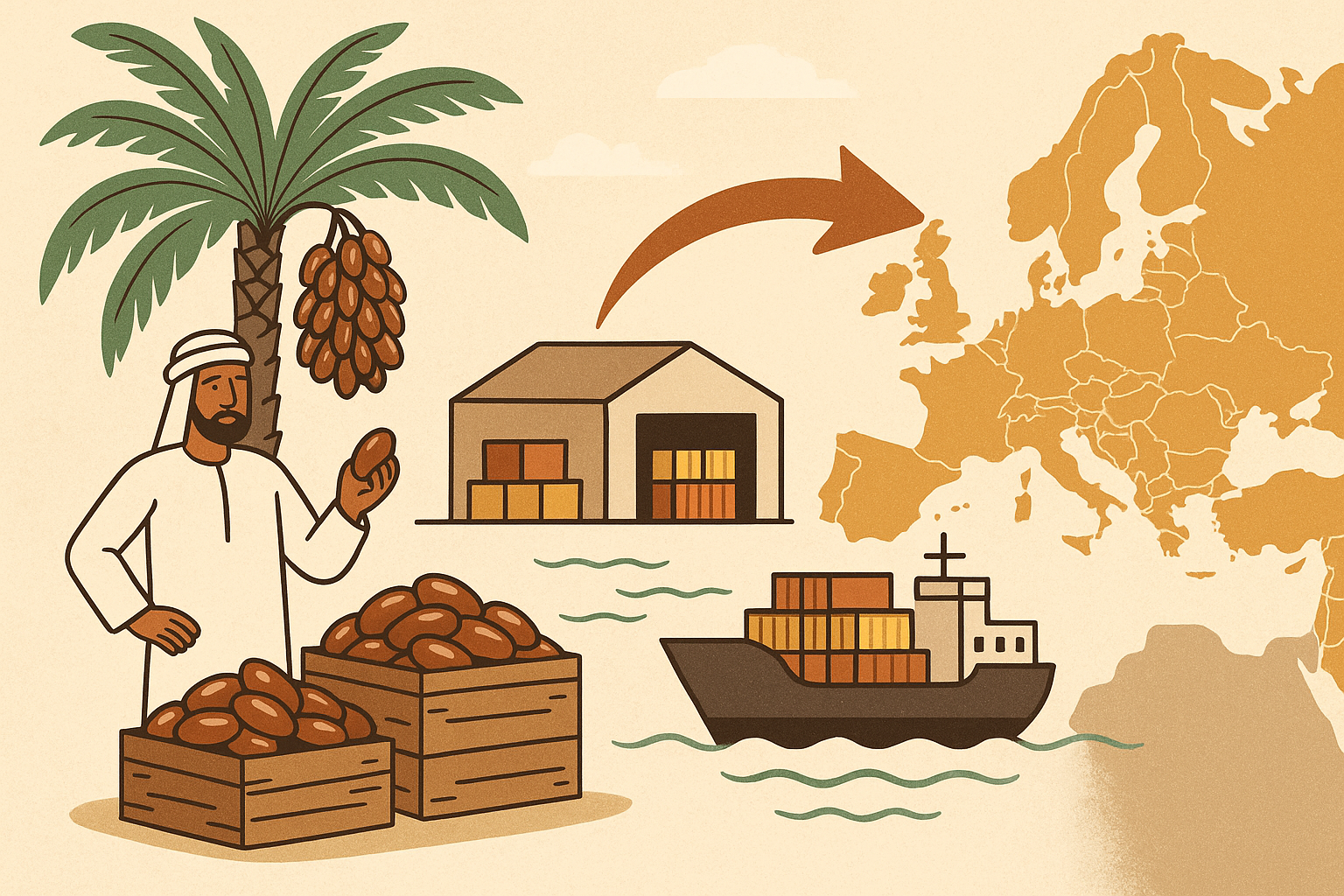 Exportation de dattes vers l'Europe : exigences et concurrence