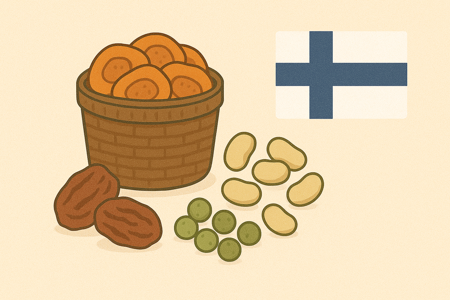 Fruits et légumes secs en Finlande : guide du marché
